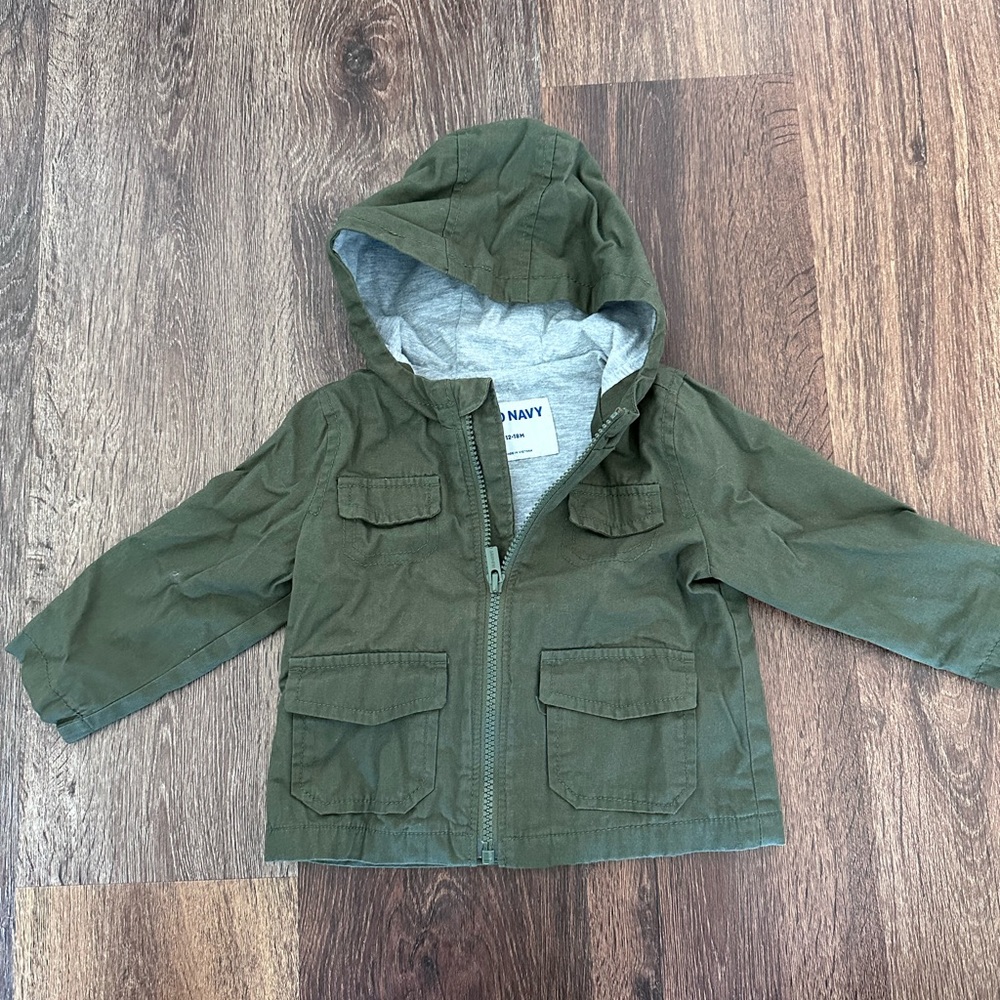 Old Navy toddler cargo jacket 12-18